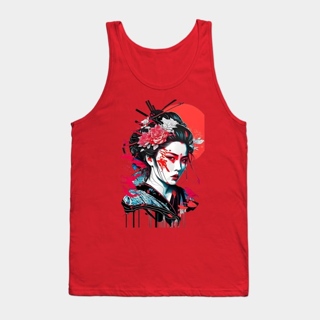 Japanese geisha girl Tank Top by Deartexclusive